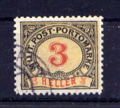 (573) Bosnien - Herzegowina Porto Nr.3 A                 O  gestempelt