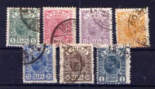 (222) Serbien Nr.35/41         O  gestempelt