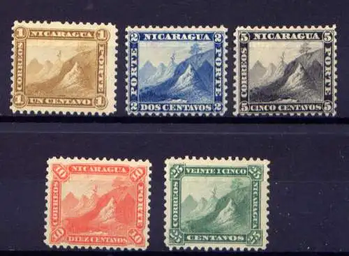 (266) Nicaragua Nr.3/7         (*)  ohne Gummierung / ND?
