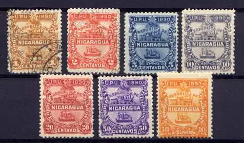 (273) Nicaragua ex.Nr.20/9         *  ungebraucht + O  gestempelt + (*)  ohne Gummierung