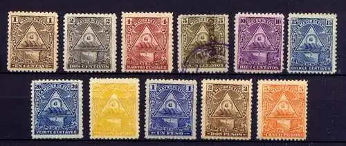 (281) Nicaragua Nr.98/108           O  gestempelt + **  postfrisch