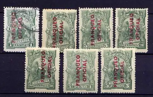 (285) Nicaragua Dienst ex.Nr.11/19         **  postfrisch + *  ungebraucht + O  gestempelt