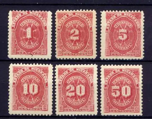 (297) Nicaragua Porto Nr.22/7         **  postfrisch + *  ungebraucht