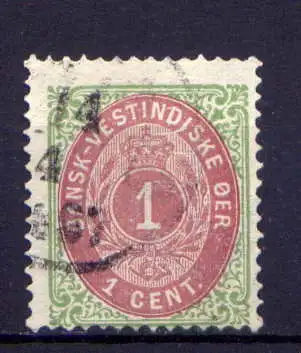 (006) Dänisch Westindien Nr.5        O  gestempelt