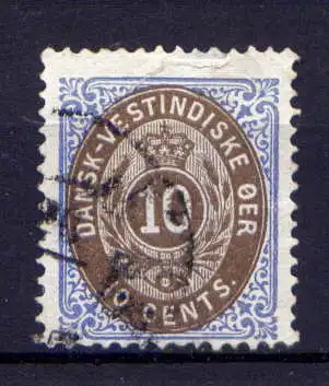 (008) Dänisch Westindien Nr.11        O  gestempelt