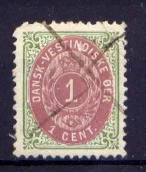 (009) Dänisch Westindien Nr.16        O  gestempelt