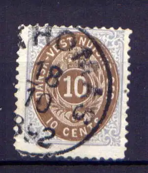 (011) Dänisch Westindien Nr.20        O  gestempelt