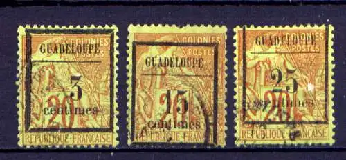 (006) Guadeloupe Nr.3/5                     O  gestempelt