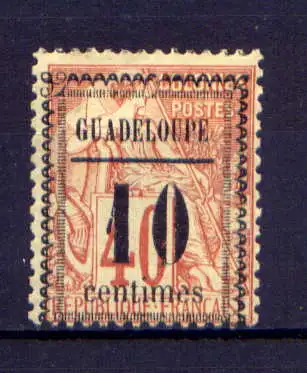 (008) Guadeloupe Nr.7                     (*)  ohne Gummierung