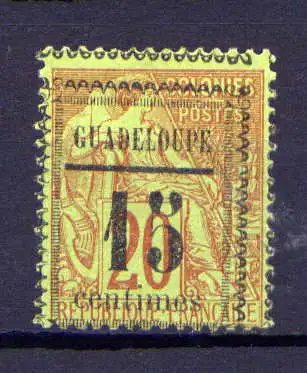 (009) Guadeloupe Nr.8                     (*)  ohne Gummierung