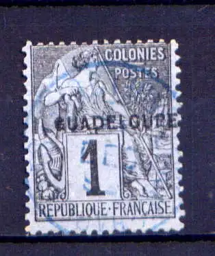 (012) Guadeloupe Nr.12                     O  gestempelt