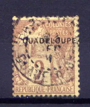 (013) Guadeloupe Nr.13                     O  gestempelt