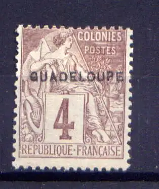 (014) Guadeloupe Nr.14                     (*)  ohne Gummierung
