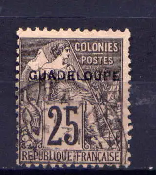 (019) Guadeloupe Nr.19                     O  gestempelt
