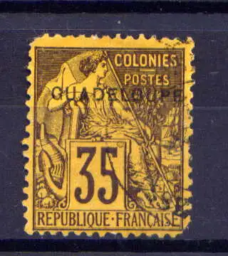 (021) Guadeloupe Nr.21                     O  gestempelt