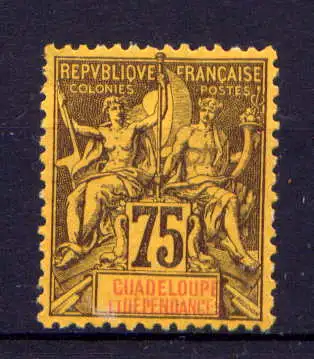 (033) Guadeloupe Nr.38                     (*)  ohne Gummierung