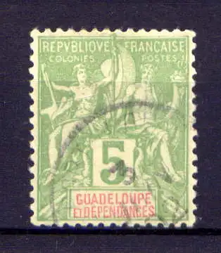 (035) Guadeloupe Nr.40                     O  gestempelt