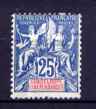 (038) Guadeloupe Nr.43                     *  ungebraucht