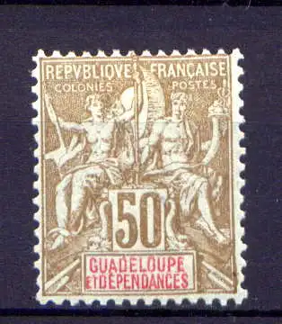 (039) Guadeloupe Nr.44                     *  ungebraucht