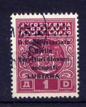 (1471) Italien Besetzung Laibach Porto Nr.7          O  gestempelt
