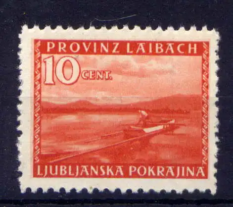 (090) Deutsche Besetzung Laibach Nr.46          **  postfrisch