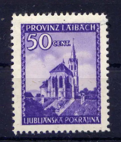 (093) Deutsche Besetzung Laibach Nr.49          **  postfrisch