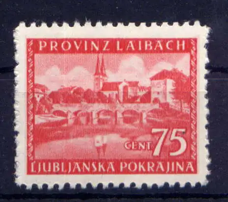 (094) Deutsche Besetzung Laibach Nr.50          **  postfrisch