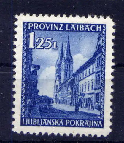 (095) Deutsche Besetzung Laibach Nr.52          **  postfrisch