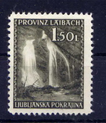 (096) Deutsche Besetzung Laibach Nr.53          **  postfrisch