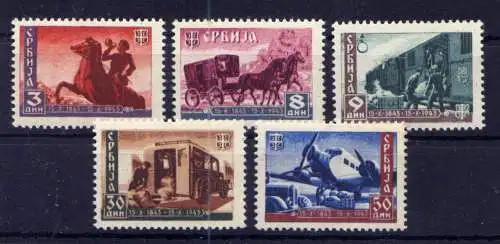 (115) Deutsche Besetzung Serbien Nr.94/8          **  postfrisch
