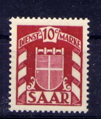 (341) Saarland Dienst Nr.33                  **  postfrisch