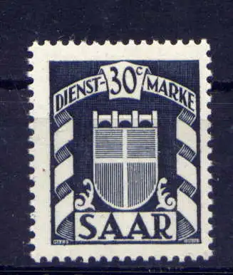 (342) Saarland Dienst Nr.34                  **  postfrisch