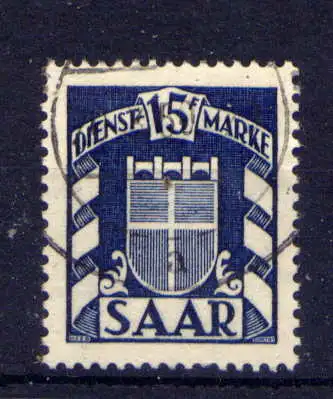 (344) Saarland Dienst Nr.40                  O  gestempelt