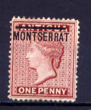 (001) Montserrat Nr.1                 (*)  ohne Gummierung