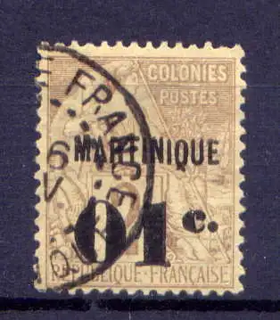 (001) Martinique Nr.4                 O  gestempelt