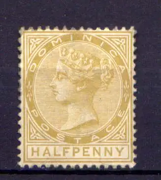 (001) Dominica Nr.10          (*)  ohne Gummierung