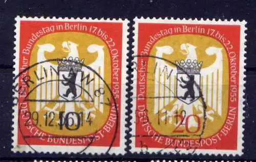 (2590) Berlin West Nr.129/30      O  gestempelt