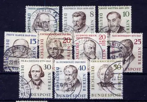 (2603) Berlin West Nr.163/72                O  gestempelt