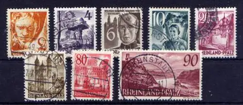 (212) Französische Zone Nr.32/41         O  gestempelt / Rheinland - Pfalz
