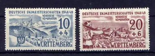 (218) Französische Zone Nr.38/39         *  ungebraucht / Württemberg