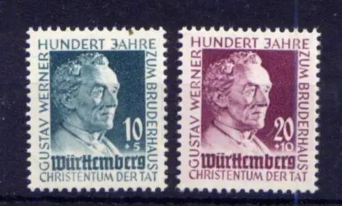 (219) Französische Zone Nr.47/48         *  ungebraucht / Württemberg