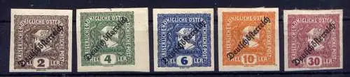 (4703) Österreich Nr.247/51                  *  ungebraucht