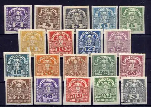 (4711) Österreich Nr.293/311                  *  ungebraucht