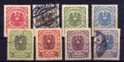 (4717) Österreich Nr.312/20                  *  ungebraucht + O  gestempelt