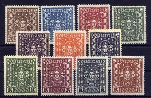 (4721) Österreich Nr.398/408                  *  ungebraucht