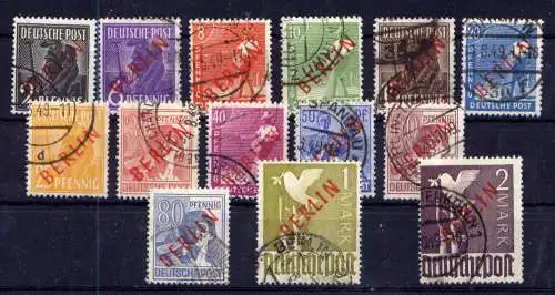 (2631) Berlin West Nr.21/34      O  gestempelt 