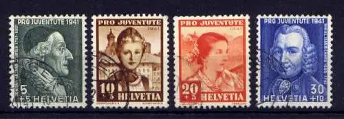 (2761) Schweiz Nr.399/402           O  gestempelt