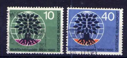 (13651) BRD Nr.326/7                       O  gestempelt