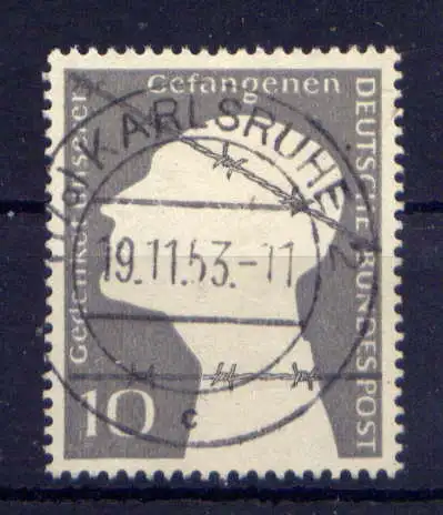 (13687) BRD Nr.165                       O   gestempelt