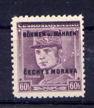 (408) Böhmen und Mähren Nr.8 signiert           **  postfrisch / Deutsches Reich